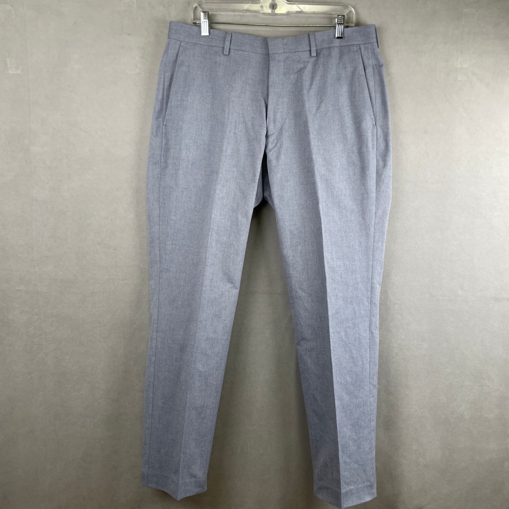 J.Crew Ludlow Classic Fit Pants 34x30 Lt Blue Tessuti Carpini Italy Cotton K5194